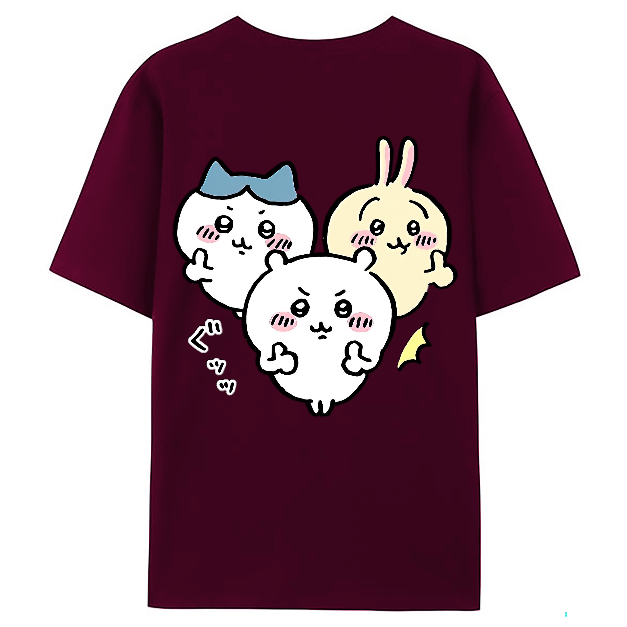 （画像用） ちいかわ うさぎ Chii-kawa usagi レディース半袖Tシャツ(バックプリント)